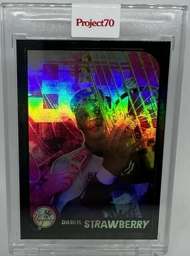 Topps Project 70 #734 2001 Darryl Strawberry by New York Nico Rainbow Foil 65/70