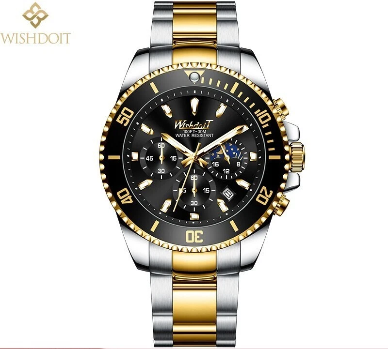 Silver watch shop black face