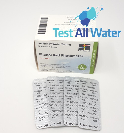 Lovibond Fenol Rojo Fotómetro 500 Ph Tabletas