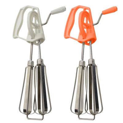Manueller Handmixer, Edelstahl, Handkurbel, Schneebesen, Küchenkochutensilien