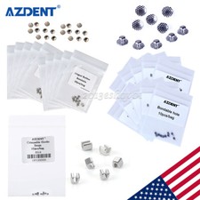 AZDENT Dental Orthodontic Lingual Button Round Base/Crimpable Hook Stops Size