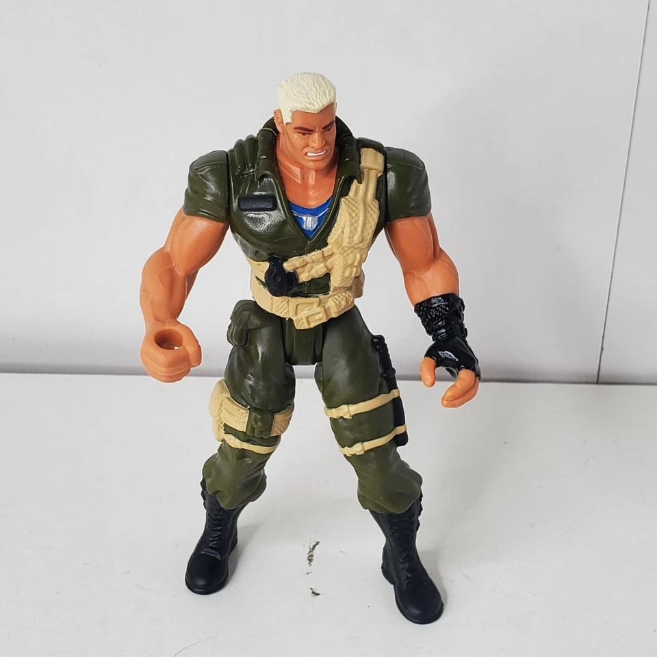 Teniente Stone V1 GI Joe Extreme 1995 Figura de Acción Kenner Completa Lanzador de Misiles Foto 2 de 4
