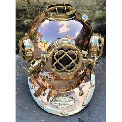 Copper Antique Scuba Diving Helmet | US Navy Mark V Divers Helmet ...