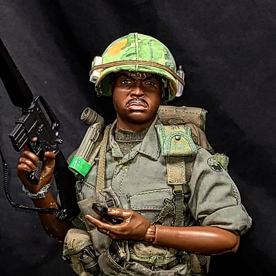 1/6 US ARMY 9TH INFANTRY RTO RADIO OPERATOR VIETNAM  BANDIT JOE'S CUSTOM - Image 4 of 4