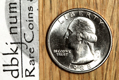 1988 D Washington Quarter Clad 25¢ - BU - Choice to Gem Uncirculated