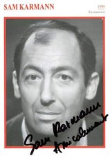 Sam Karmann ACTOR autograph, signed cinema card