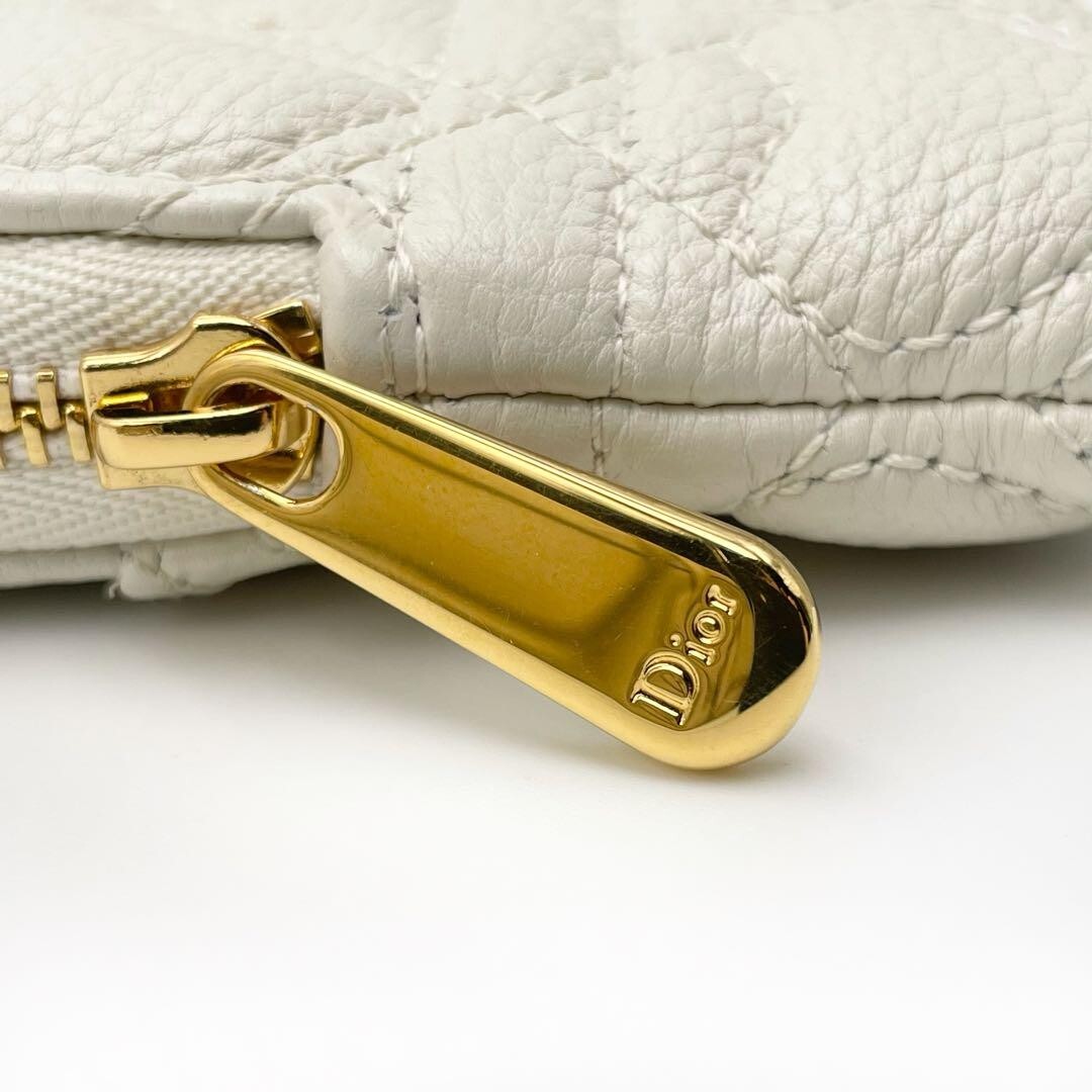 Dior Caro Lavender Wallet Card Holder coin purse Heart white Dior Caro Lavender Wallet Card Holder coin purse Heart white