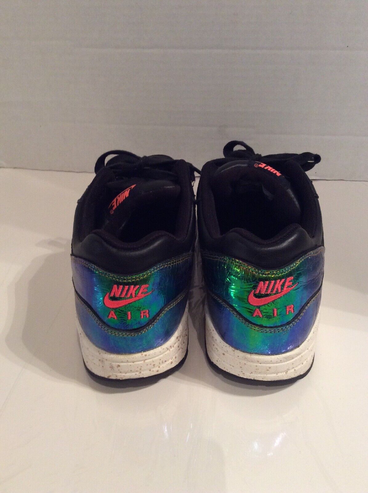 Nike Air Max Holographic Men’s 10.5 Black / Green… - image 4