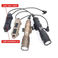 Tactical M600DF Scout Flashlight Powerful Dual Function Pressure Crane Switch