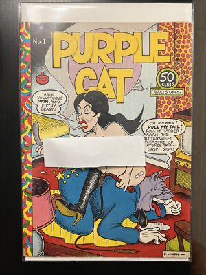 PURPLE CAT #1 ~1973 ADAM'S APPLE UNDERGROUND COMIC ~ RARE