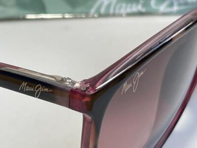Maui Jim Ocean MJ 723-12B Oval Tortoise Sunglasses Polarized Maui Rose Lens (C) Maui Jim OCEAN Polarized Sunglasses 723-12B Tortoise  main image 4