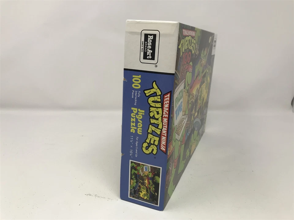 Rompecabezas Teenage Mutant Ninja Turtles RoseArt Vintage 100 piezas nuevo tiempo de pizza Foto 2 de 4