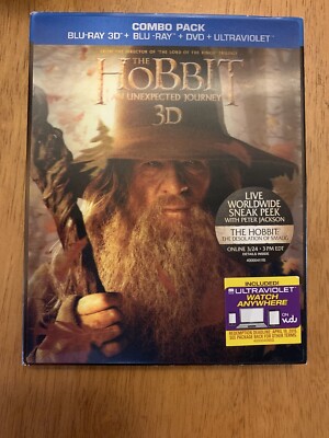The Hobbit - An Unexpected Journey (5-Disc Blu-ray 3D + DVD Set w/Lenticular)