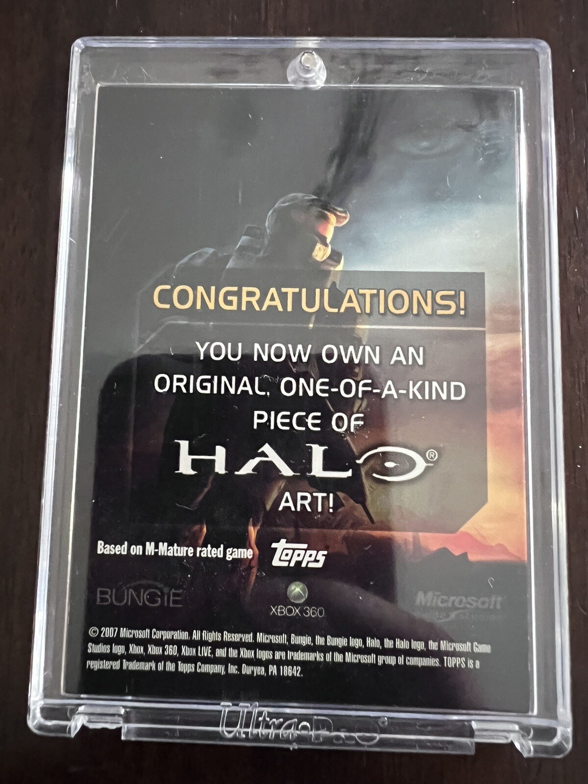 2007 Cortana 1/1 Topps Halo Trading Sketch Card John Watkins Chow