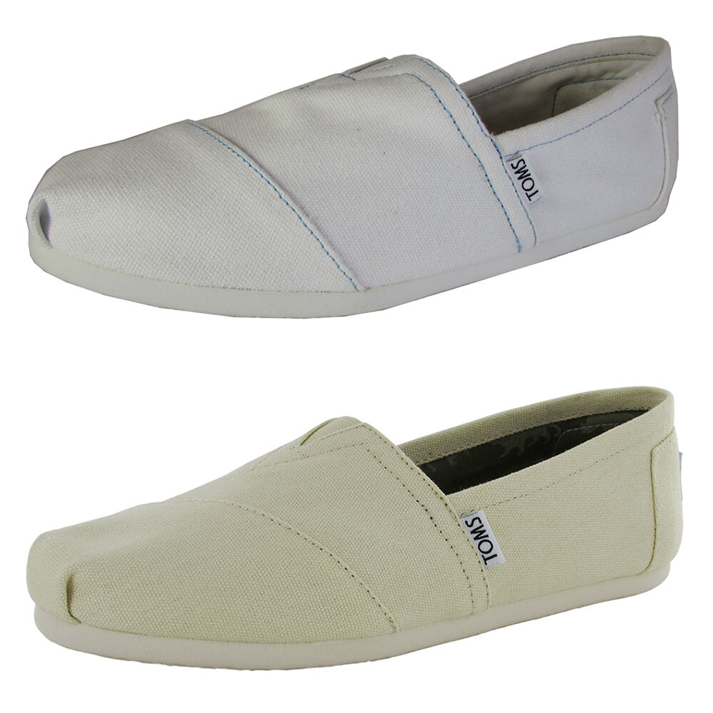 toms mens canvas slip on shoes