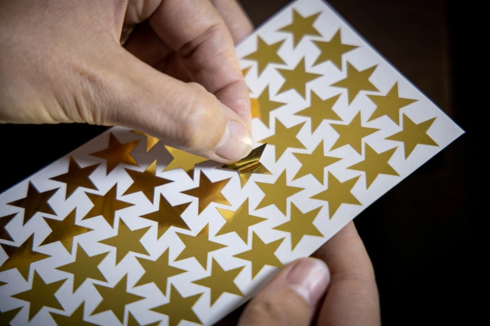 Star stickers! Pick your size and color! Permanent outdoor glossy vinyl decals. - Image 4 of 4