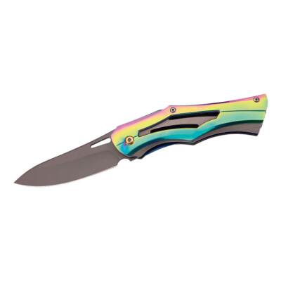 HERBERTZ Taschenmesser / Einhandmesser -  SKELETT RAINBOW COLOR - NEU - 579312