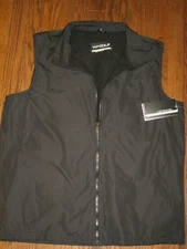 New Mens black Weatherproof  vest Large wind/water resistant WP Golf Hydrotech