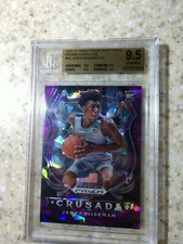2020-21 PRIZM /149 DRAFT PICKS JAMES WISEMAN CRUSADE PURPLE ICE RC BGS 9.5 #82