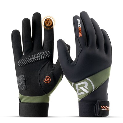 ROCKBROS Warm Fahrrad Handschuhe Winddicht Touchscreen Unsiex Fahrradhandschuhe