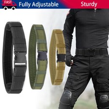 Tactical Utility Belt Fully Adjustable Waistband Wear-Resistant Buckles for Men