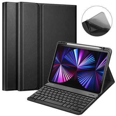 Keyboard Case for iPad Pro 11 inch (2022/2021/2020/2018) Soft TPU Back Cover