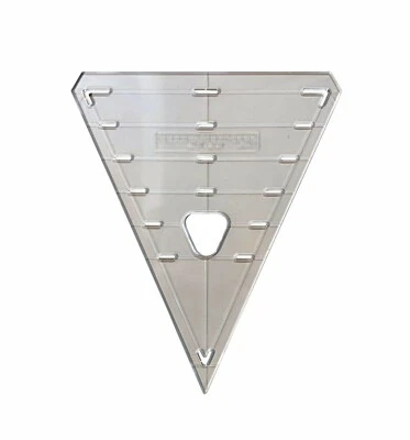 Linic Plastics Bunting Templates, Choice of Shape, Clear Plastic Pennants. S7886