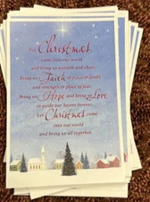 Hallmark 20 Christmas Cards & Envelopes New