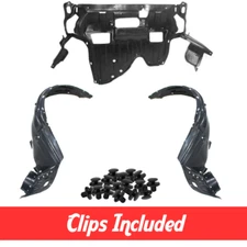 Fender Liner & Engine Under Cover Set w/ Clips For 2008-2012 Honda Accord Coupe