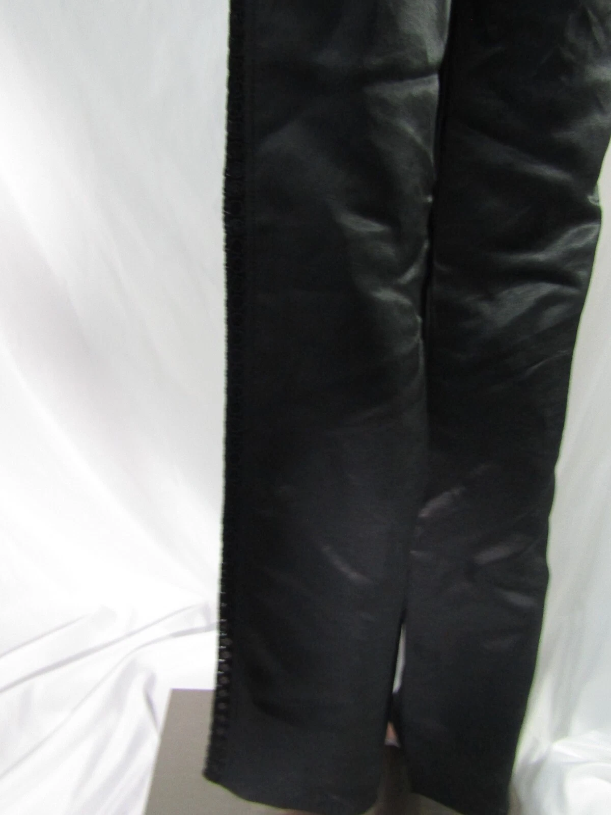 Pantalone Versace nero pizzo dettaglio paillettes taglia 42