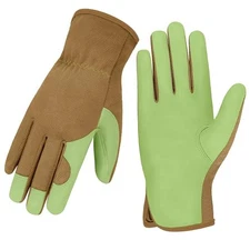 Gardening Gloves, Garden Gloves for Women and Men, Thorn Proof Medium Green