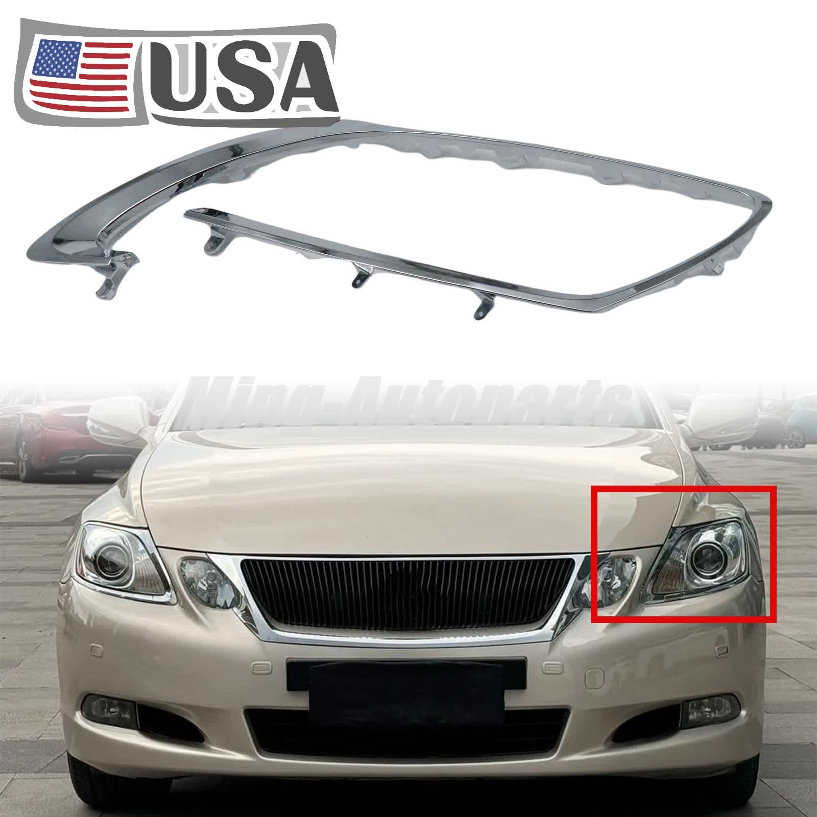 Left Headlight Bezel Ring Trim Fits Lexus 2005-2011 GS300 GS430 GS350 8115630B90