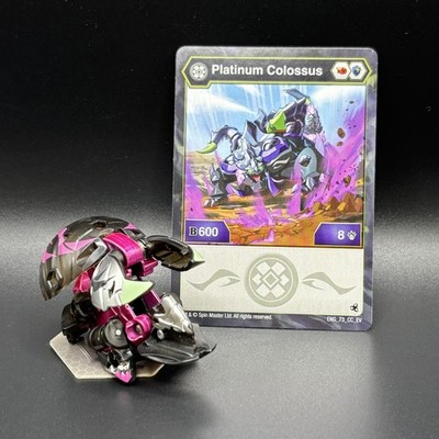 BAKUGAN - EVOLUTIONS - DARKUS PLATINUM COLOSSUS - B 600 + KARTE