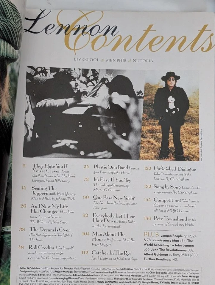 Mojo Magazine – John Lennon Tribute Special – Winter 2000 - Image 2 of 2