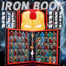 Iron Man Building Block Book Assembly Toy Chi...