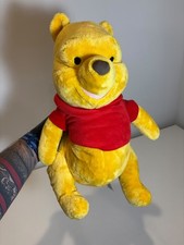 Official Disney Store Winnie The Pooh Plush 13 Stuffed Animal Toy Red Shirt F