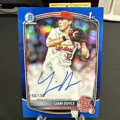 2025 Bowman Draft #CPA-LD Liam Doyle Chrome 1st True Blue Refractor Auto /150