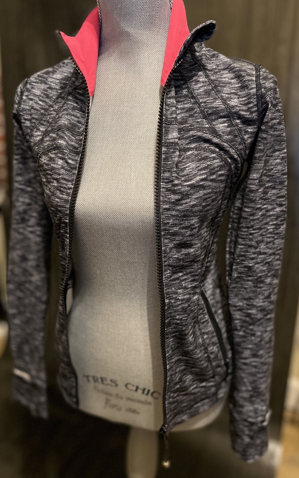 Lululemon Define Jacket Dramatic Static Black & W… - image 7