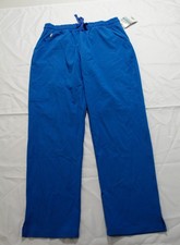 Hanes Women's Comfort Fit Drawstring Scrub Pants CA4 Royal Blue Large NWT