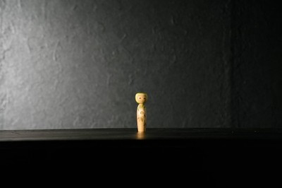 Vintage japanische Kokeshi Holzpuppe traditionelle Volkskunst