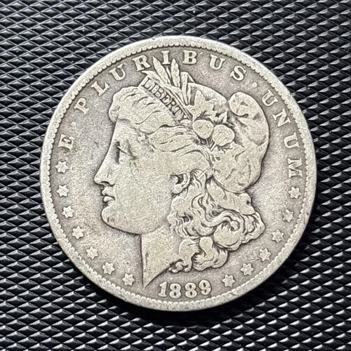 1889 Morgan Silver Dollar. 90% Silver US Coin. Circulated In Good Condition.