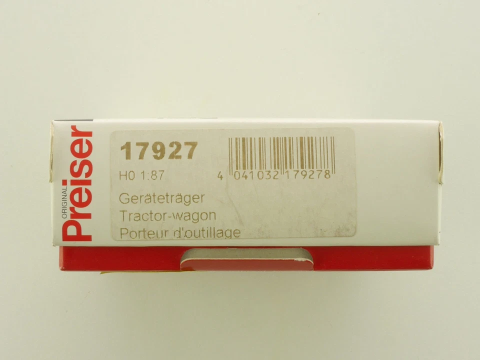 Preiser 17927 Fendt Equipment Carrier Lots Accessory Tractor Mint! Ob 1705-29-61 - Image 2 of 2