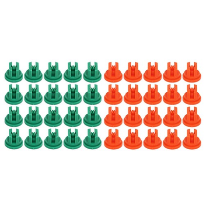 #ad 20pcs Flat Fan Spray Tip High Pressure Plastic Agricultural Sprayer Nozzle $12.87