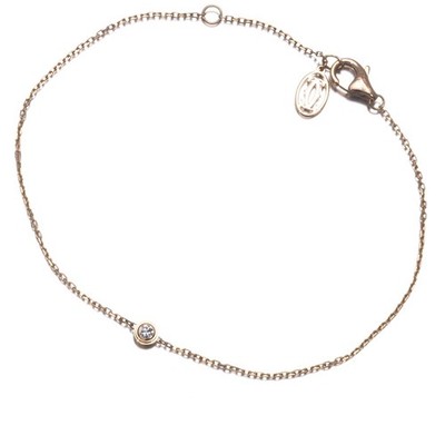 Auth Cartier Bracelet Diamond d'Amour XS 18K 750 Rose Gold