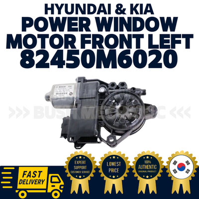 GENUINE OEM Hyundai Kia Power Window Motor Front Left 82450M6020
