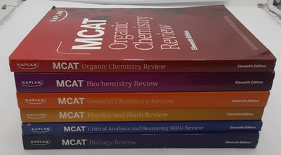 MCAT 11th Ed Lot of 6 Books Gen Chemistry,Biochem,Organic Chem,Biology,Physics..