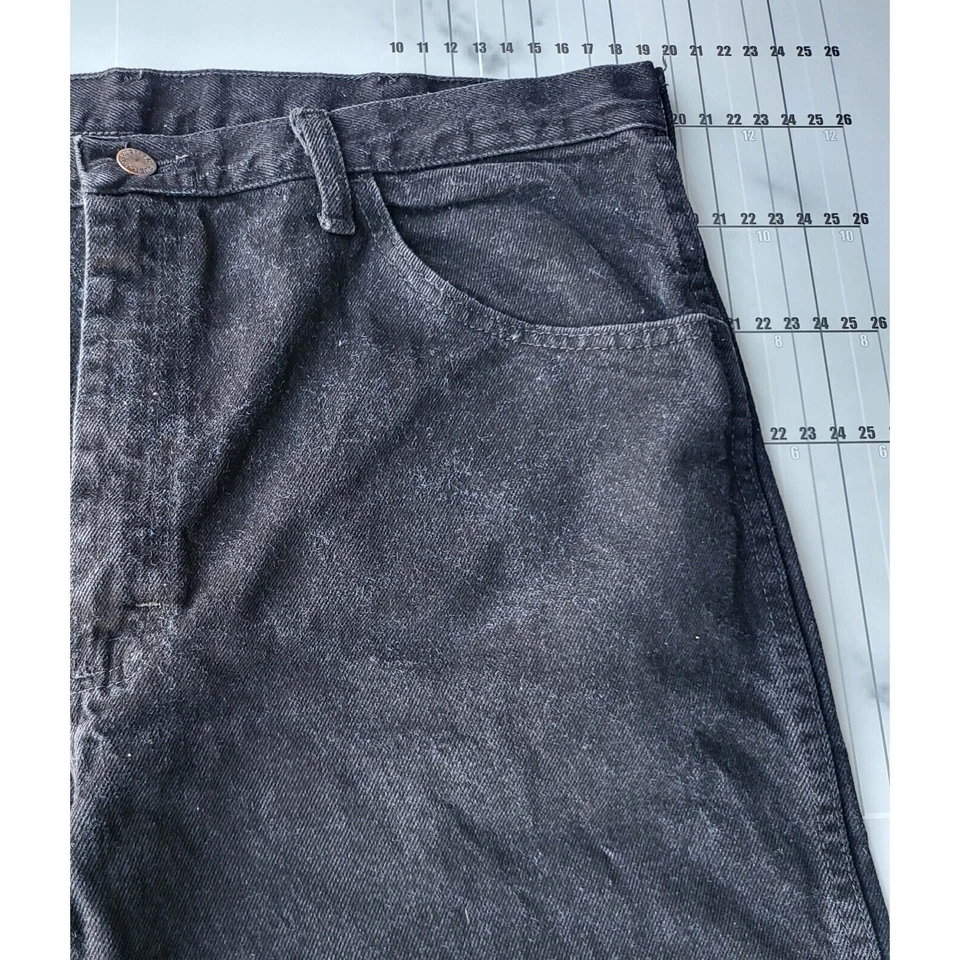 Rustler Jeans Men's Size 38x29 Black Pants Western Straight Workwear Tag 38x30 - Image 4 of 4