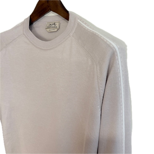 $950 Hermès Sweater Polyamide Wool Cashmere M-L Slim Sleeve Women Authentic - Picture 5 of 11