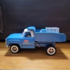 Vintage Tonka Toy Truck Blue and White Dump Stake Truck