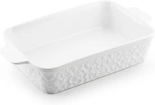 Casserole Dish for Oven, 4.2 QT Baking Dish, 9x13 Large Porcelain Baking Pan